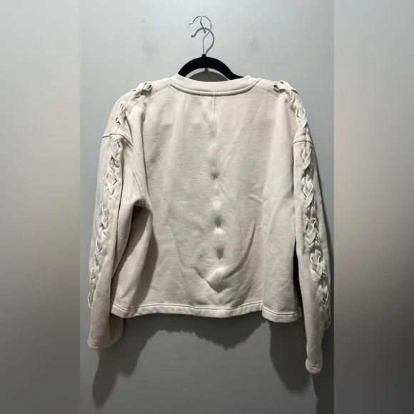 Lululemon Braided Sleeve Pullover - White Opal - Picture 4 of 7